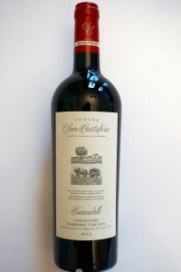 Mitgenommen von Podere San Cristoforo: 2013 "Carandelle" Sangiovese Maremma Toscana IGT