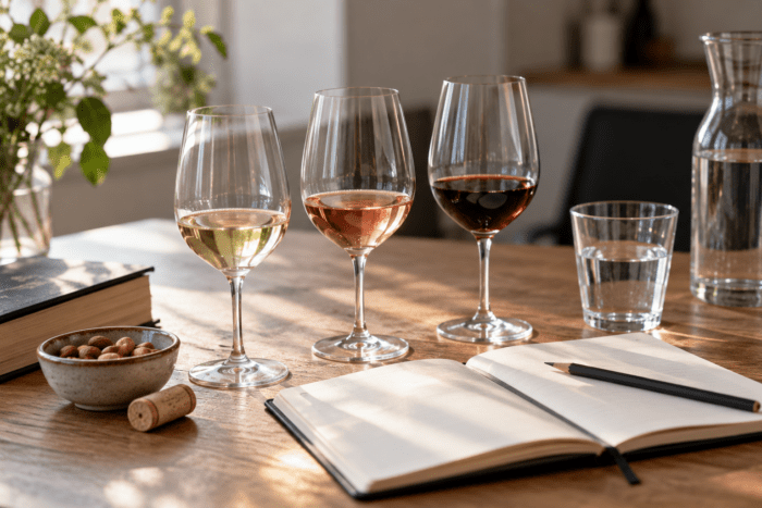 Weinwissen für Einsteiger mit Weißwein, Rosé und Rotwein