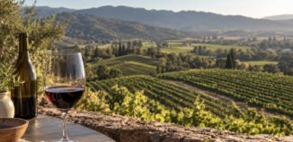 Weinberge im Napa Valley mit Bezug zu Klima und Weinstil